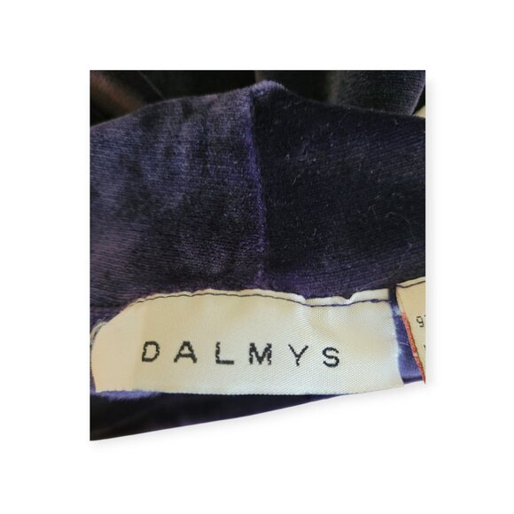 Y2K Dalmy’s Velvet Mockneck Tank – Deep Purple/Midnight Blue – 90s Holiday Party - Picture 5 of 7